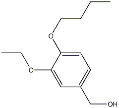 (4-butoxy-3-ethoxyphenyl)methanol 结构式