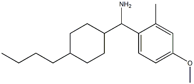 (4-butylcyclohexyl)(4-methoxy-2-methylphenyl)methanamine Structure