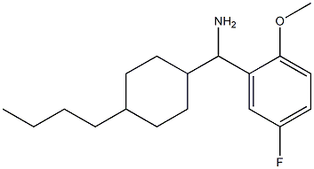 (4-butylcyclohexyl)(5-fluoro-2-methoxyphenyl)methanamine Structure