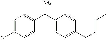 (4-butylphenyl)(4-chlorophenyl)methanamine Structure