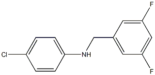 (4-chlorophenyl)(3,5-difluorophenyl)methylamine 结构式