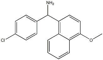  (4-chlorophenyl)(4-methoxynaphthalen-1-yl)methanamine