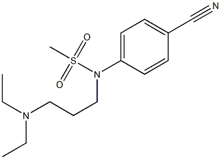 (4-cyanophenyl)-N-[3-(diethylamino)propyl]methanesulfonamide