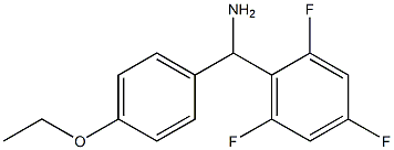 (4-ethoxyphenyl)(2,4,6-trifluorophenyl)methanamine Structure