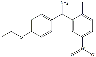 (4-ethoxyphenyl)(2-methyl-5-nitrophenyl)methanamine Structure