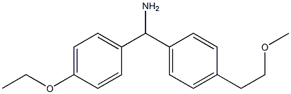 (4-ethoxyphenyl)[4-(2-methoxyethyl)phenyl]methanamine 化学構造式