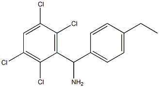 (4-ethylphenyl)(2,3,5,6-tetrachlorophenyl)methanamine Structure