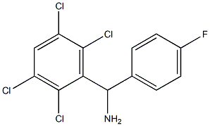 (4-fluorophenyl)(2,3,5,6-tetrachlorophenyl)methanamine Structure