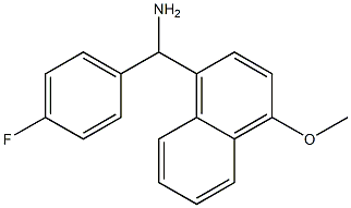 (4-fluorophenyl)(4-methoxynaphthalen-1-yl)methanamine Structure