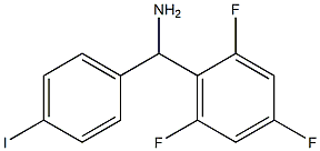 (4-iodophenyl)(2,4,6-trifluorophenyl)methanamine Structure