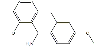 (4-methoxy-2-methylphenyl)(2-methoxyphenyl)methanamine Struktur