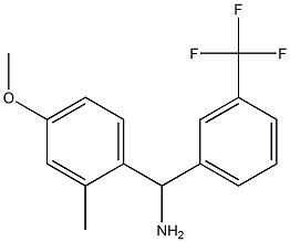 (4-methoxy-2-methylphenyl)[3-(trifluoromethyl)phenyl]methanamine Structure