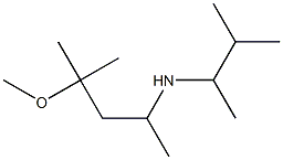 (4-methoxy-4-methylpentan-2-yl)(3-methylbutan-2-yl)amine 结构式