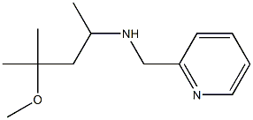 (4-methoxy-4-methylpentan-2-yl)(pyridin-2-ylmethyl)amine Struktur