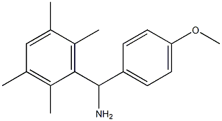 (4-methoxyphenyl)(2,3,5,6-tetramethylphenyl)methanamine Struktur