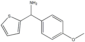 (4-methoxyphenyl)(thiophen-2-yl)methanamine Struktur
