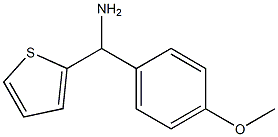 (4-methoxyphenyl)(thiophen-2-yl)methanamine Structure