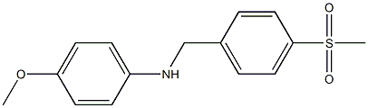 (4-methoxyphenyl)[4-(methylsulfonyl)phenyl]methylamine,,结构式