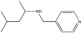 (4-methylpentan-2-yl)(pyridin-4-ylmethyl)amine Struktur