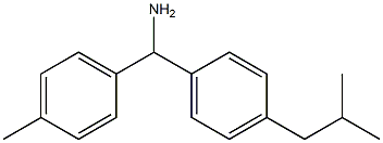 (4-methylphenyl)[4-(2-methylpropyl)phenyl]methanamine Structure