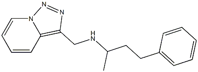 (4-phenylbutan-2-yl)({[1,2,4]triazolo[3,4-a]pyridin-3-ylmethyl})amine,,结构式