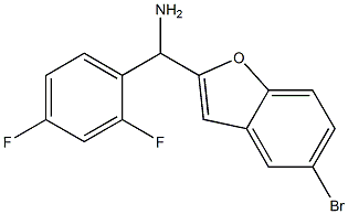 (5-bromo-1-benzofuran-2-yl)(2,4-difluorophenyl)methanamine Structure