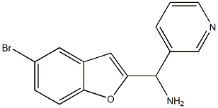 (5-bromo-1-benzofuran-2-yl)(pyridin-3-yl)methanamine,,结构式