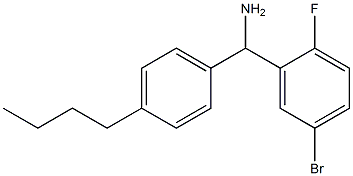 (5-bromo-2-fluorophenyl)(4-butylphenyl)methanamine Structure