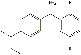 (5-bromo-2-fluorophenyl)[4-(butan-2-yl)phenyl]methanamine Structure