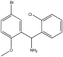 (5-bromo-2-methoxyphenyl)(2-chlorophenyl)methanamine Structure