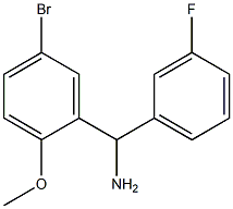 (5-bromo-2-methoxyphenyl)(3-fluorophenyl)methanamine,,结构式