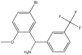 (5-bromo-2-methoxyphenyl)[3-(trifluoromethyl)phenyl]methanamine