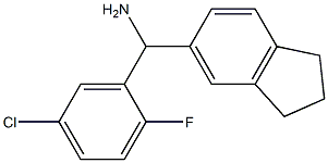 (5-chloro-2-fluorophenyl)(2,3-dihydro-1H-inden-5-yl)methanamine
