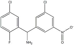 (5-chloro-2-fluorophenyl)(3-chloro-5-nitrophenyl)methanamine