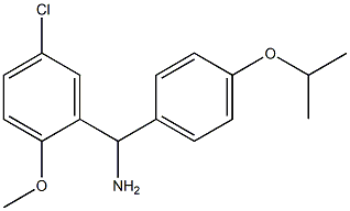 (5-chloro-2-methoxyphenyl)[4-(propan-2-yloxy)phenyl]methanamine