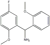 (5-fluoro-2-methoxyphenyl)(2-methoxyphenyl)methanamine Structure