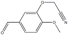 (5-formyl-2-methoxyphenoxy)acetonitrile Struktur
