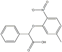 (5-methyl-2-nitrophenoxy)(phenyl)acetic acid Structure