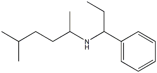 (5-methylhexan-2-yl)(1-phenylpropyl)amine Struktur