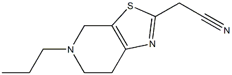 (5-propyl-4,5,6,7-tetrahydro[1,3]thiazolo[5,4-c]pyridin-2-yl)acetonitrile Structure