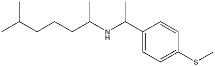 (6-methylheptan-2-yl)({1-[4-(methylsulfanyl)phenyl]ethyl})amine Structure