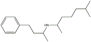 (6-methylheptan-2-yl)(4-phenylbutan-2-yl)amine Structure