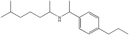 (6-methylheptan-2-yl)[1-(4-propylphenyl)ethyl]amine Struktur