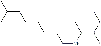 (7-methyloctyl)(3-methylpentan-2-yl)amine 化学構造式