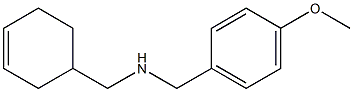 (cyclohex-3-en-1-ylmethyl)[(4-methoxyphenyl)methyl]amine Structure