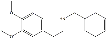 (cyclohex-3-en-1-ylmethyl)[2-(3,4-dimethoxyphenyl)ethyl]amine Struktur