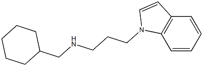 (cyclohexylmethyl)[3-(1H-indol-1-yl)propyl]amine,,结构式