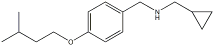 (cyclopropylmethyl)({[4-(3-methylbutoxy)phenyl]methyl})amine Structure