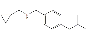 (cyclopropylmethyl)({1-[4-(2-methylpropyl)phenyl]ethyl})amine 结构式