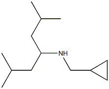(cyclopropylmethyl)(2,6-dimethylheptan-4-yl)amine,,结构式